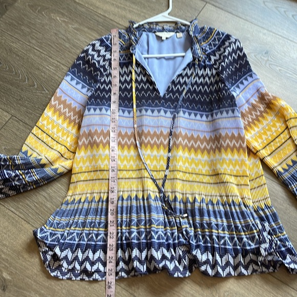 Ted Baker London Deliie Geo Print Blouson Sleeve Top - Picture 16 of 16